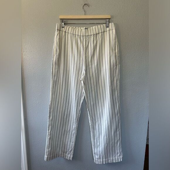 Jenni Kayne Bianca Stripped Straight Leg Pant in Navy Stripe XL - Picture 3 of 15